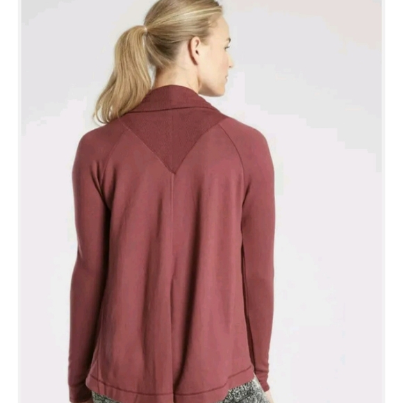 Athleta Nirvana Wear Two Ways Cardigan Wrap - Maple Red - XS - Picture 10 of 11